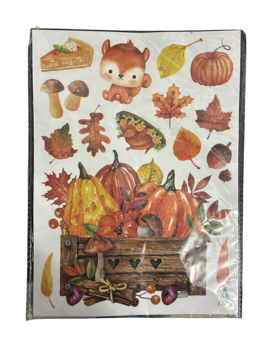 FALL THEMED WINDOW CLINGS