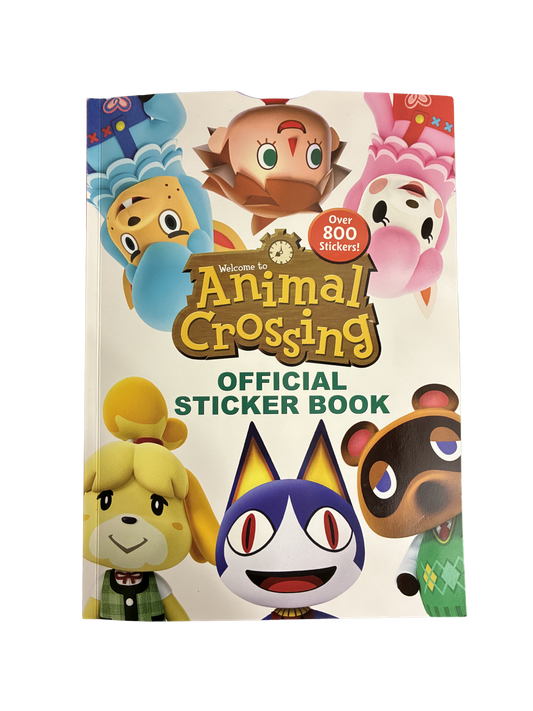ANIMAL CROSSING STICKER BOOK - PARTIALLY USED