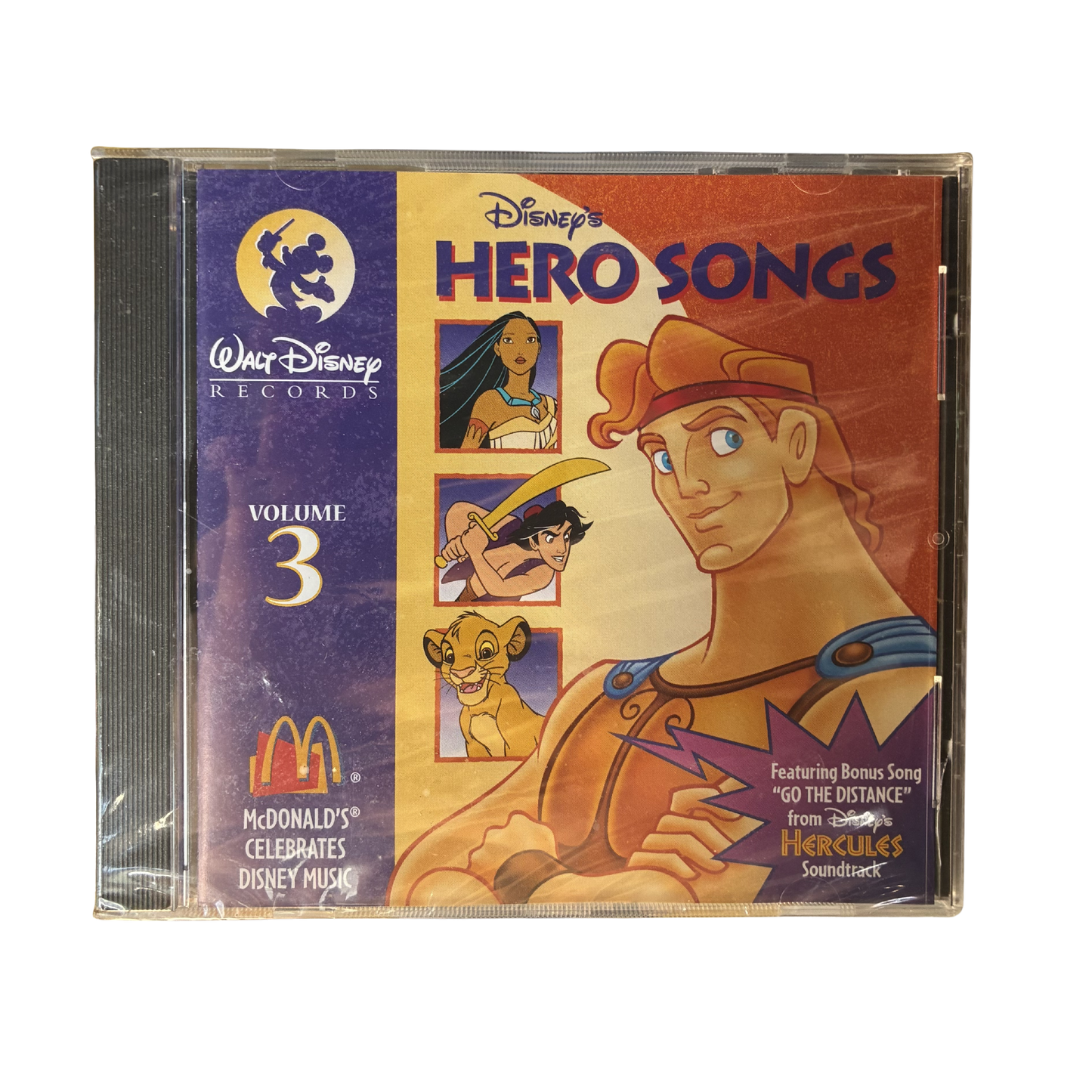 1996 MCDONALDS DISNEY HERO SONGS CD SEALED