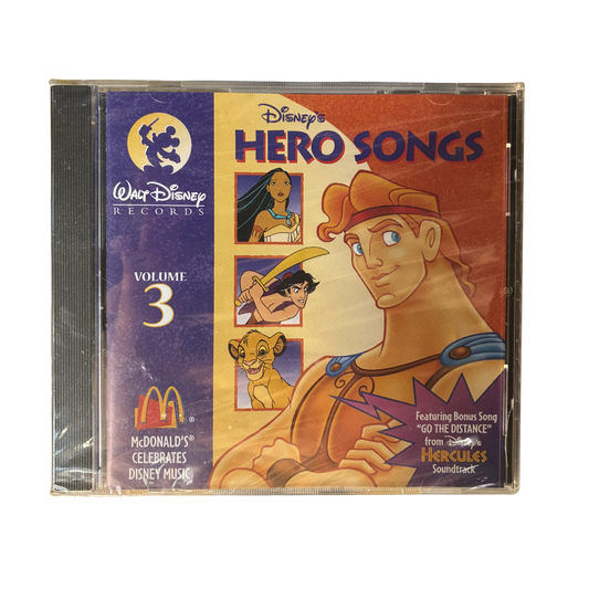 1996 MCDONALDS DISNEY HERO SONGS CD SEALED