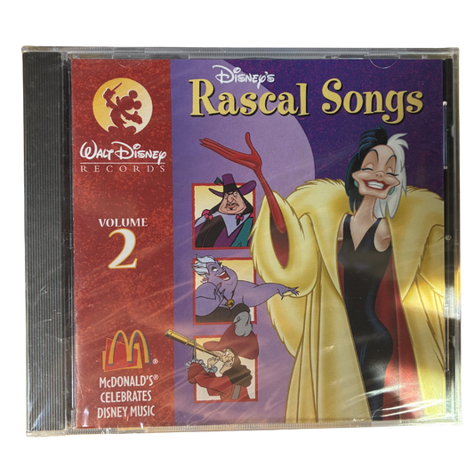 1996 MCDONALDS DISNEY RASCAL SONGS CD SEALED