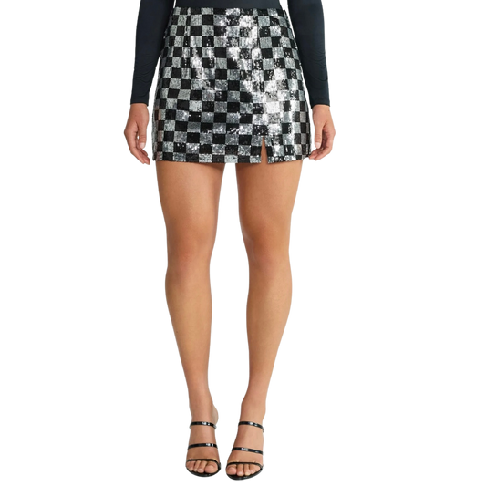 MADDEN NYC WOMEN’S SEQUIN MINI SKIRT - XXS