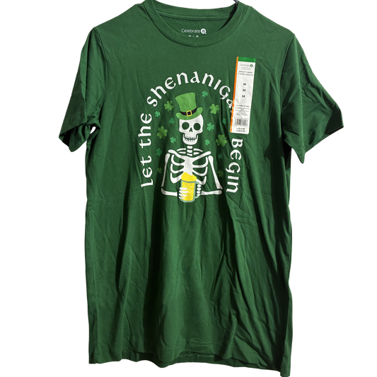 ST PATRICKS DAY SHENANIGANS TSHIRT - ADULT MEDIUM
