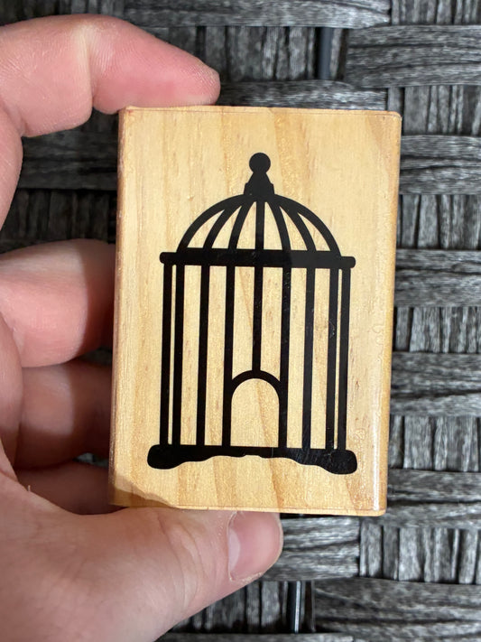 WOODEN STAMP “CAGE”