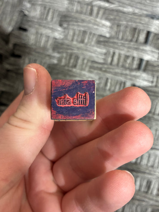 WOODEN STAMP “LITTLE STAR”