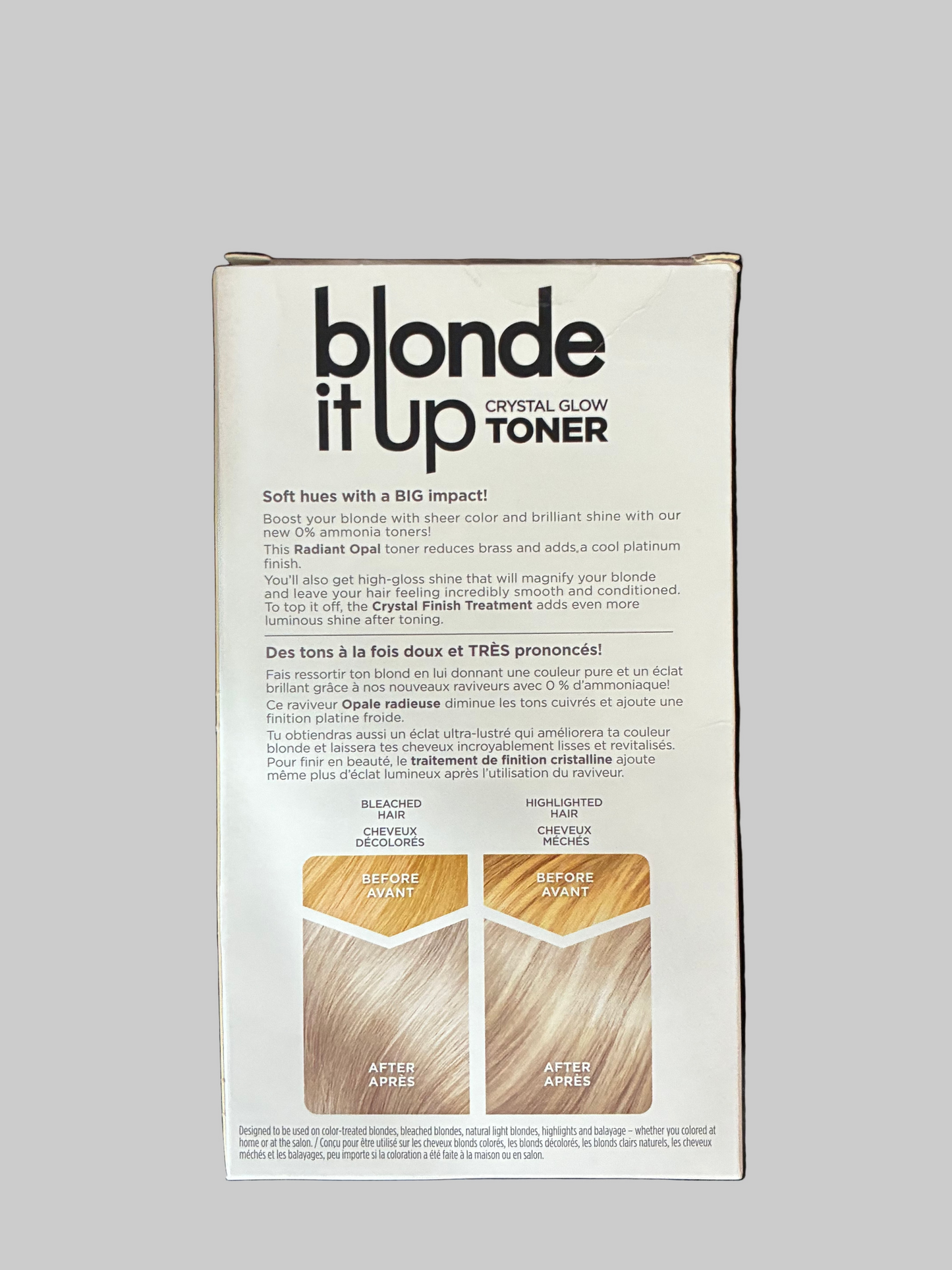 CLAIROL BLONDE IT UP CRYSTAL GLOW TONER RADIANT OPAL