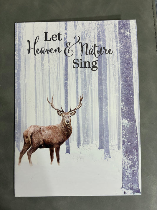 CHRISTMAS CARD WITH WHITE ENVELOPES