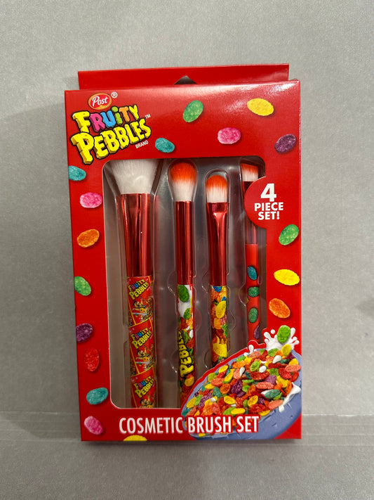 Fruity Pebbles 4pc Cosmetic Brush Set