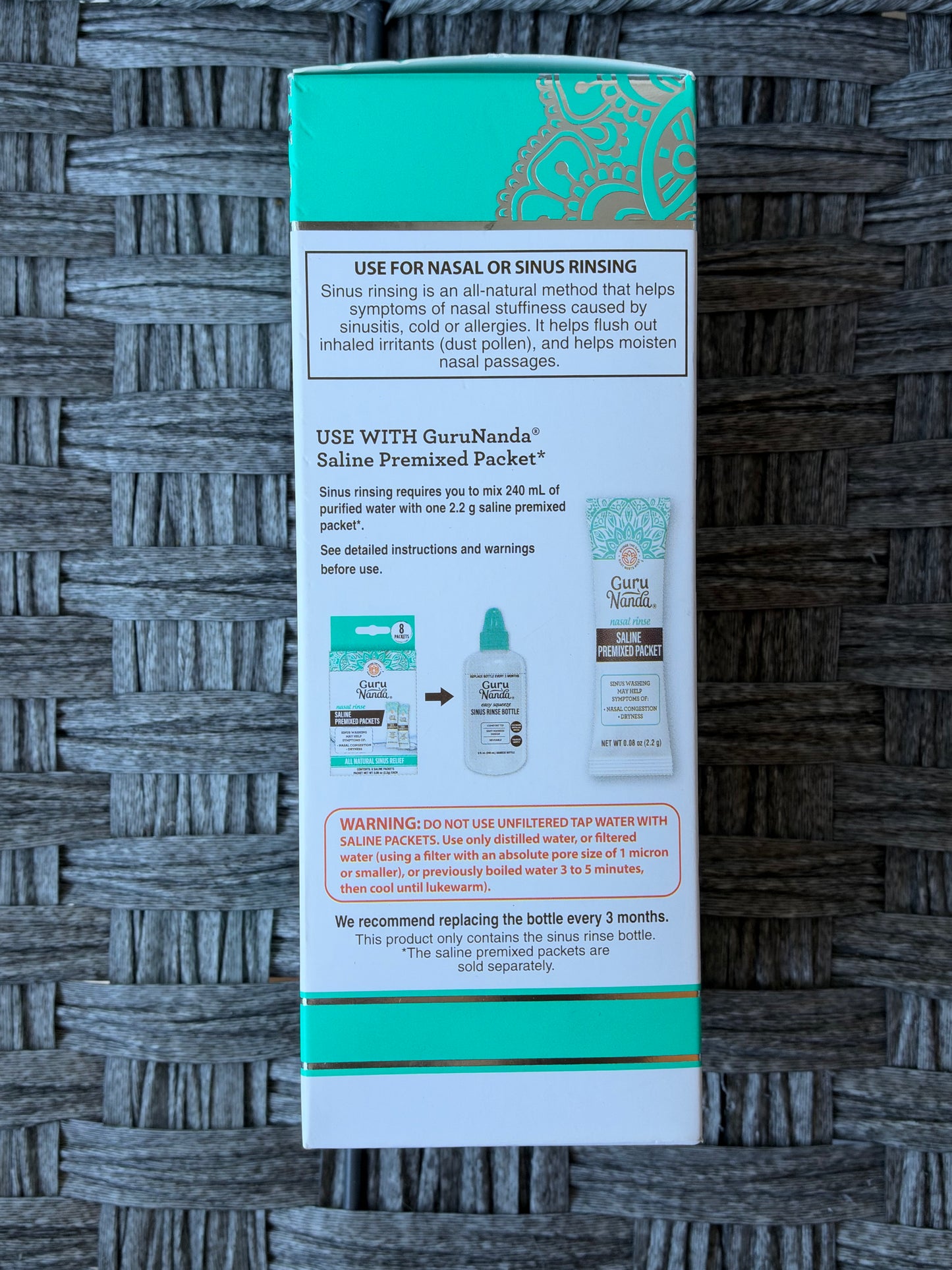 GURU NANDA SINUS RINSE BOTTLE
