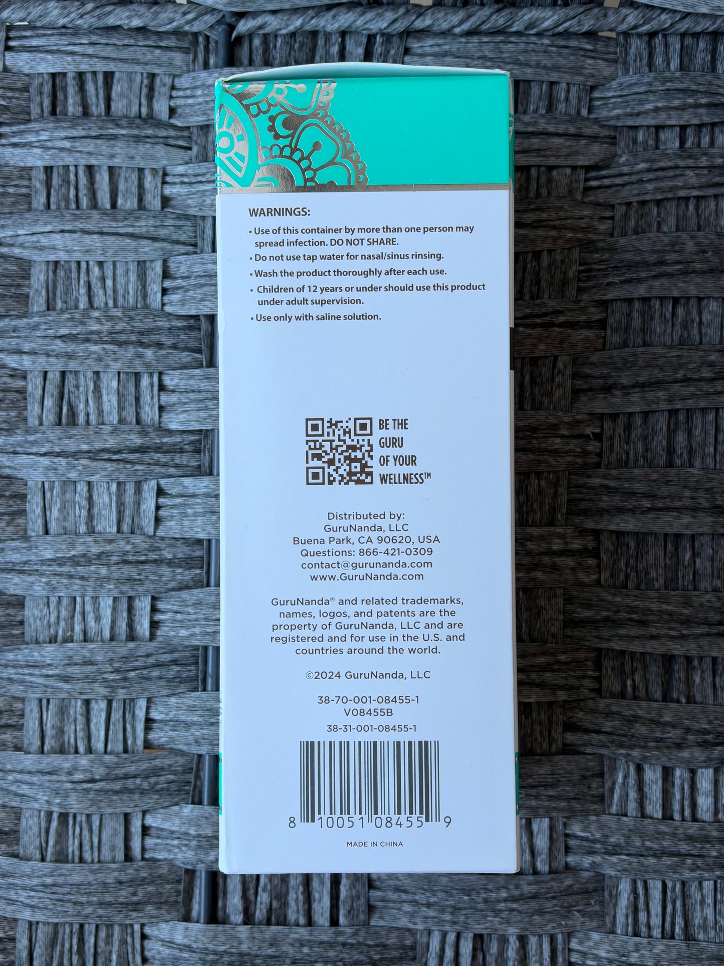 GURU NANDA SINUS RINSE BOTTLE