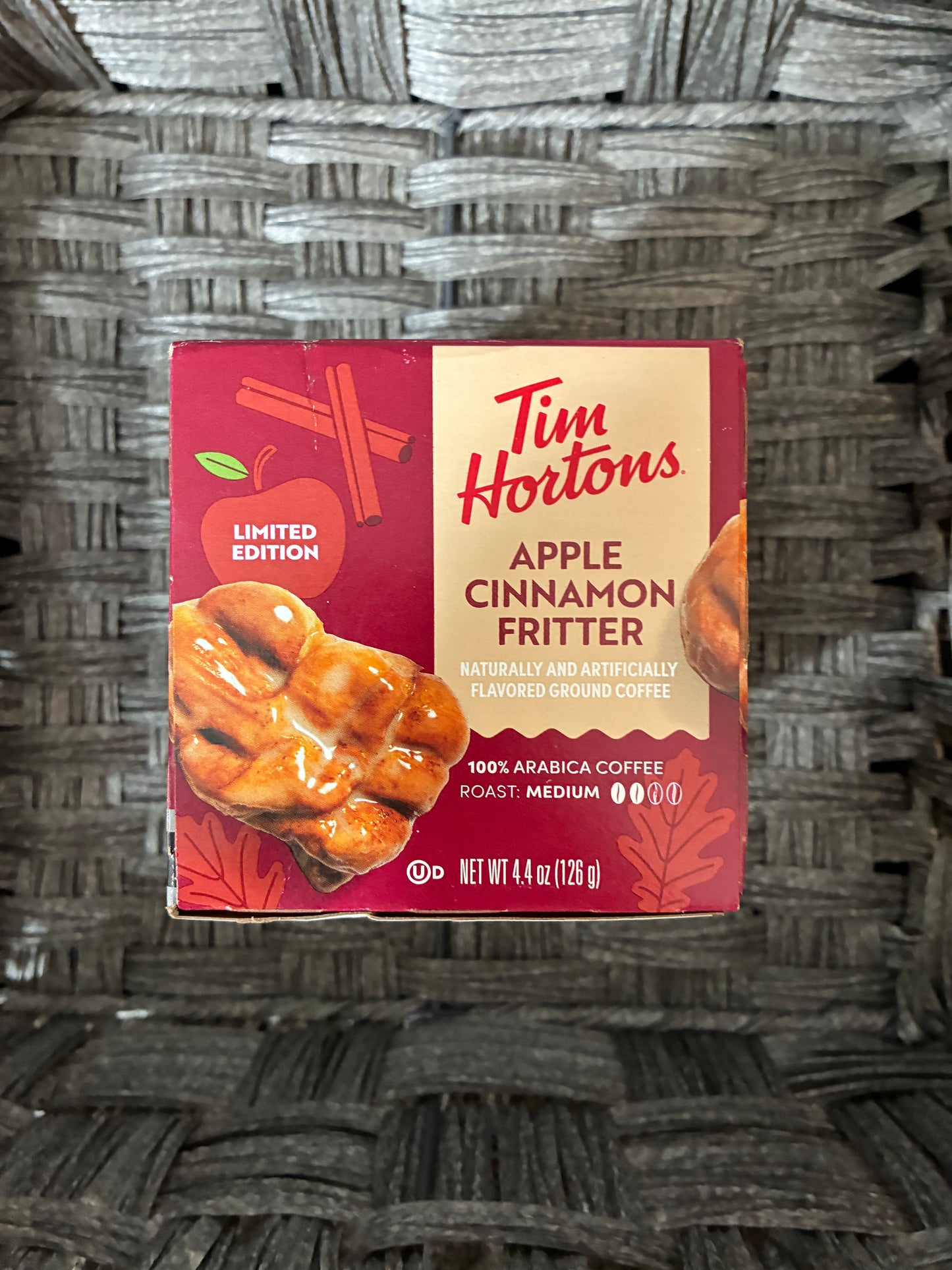 KEURIG TIM HORTONS APPLE CINNAMON FRITTER LIMITED EDITION 12 PODS BB 13JULY2026