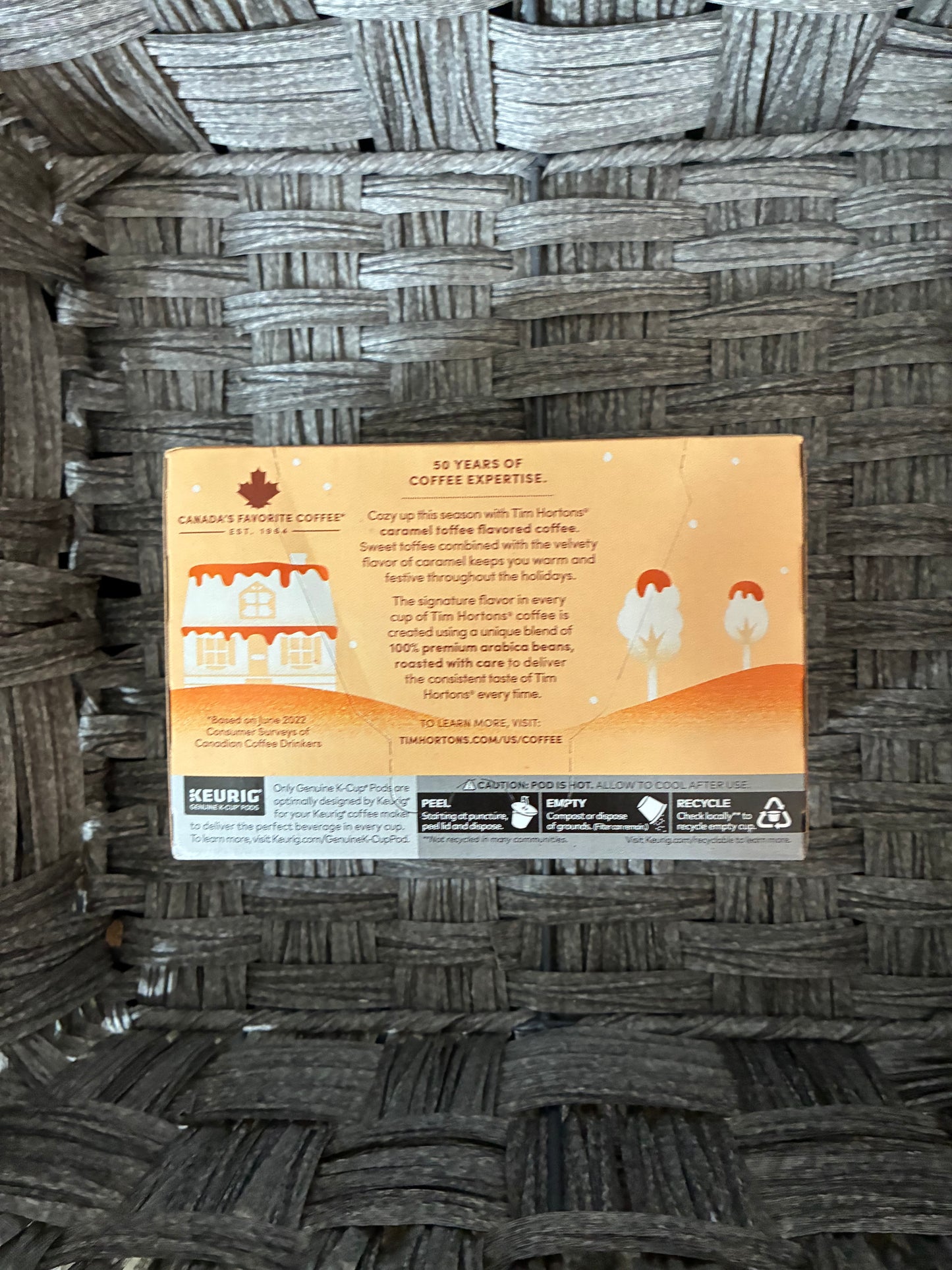 KEURIG TIM HORTONS CARAMEL TOFFEE LIMITED EDITION 12 PODS BB 06AUGUST2026