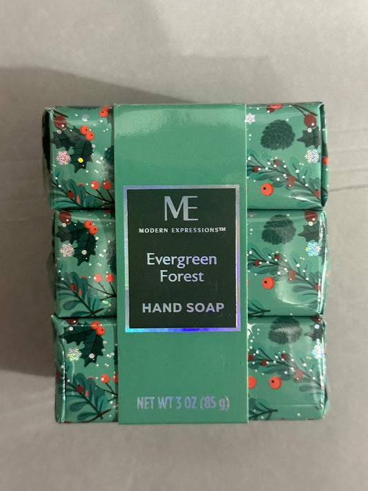 Modern Expressions Evergreen Forest Hand Soap Bars 3ct