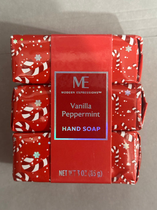 Modern Expressions Vanilla Peppermint Hand Soap Bars 3ct