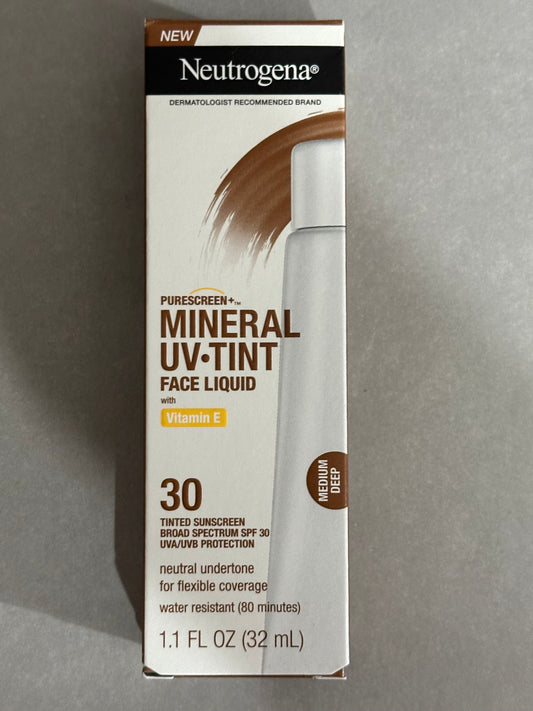 Neutrogena Mineral UV Tint Medium Deep Tinted Sunscreen SPF 30 EXP 08/2025