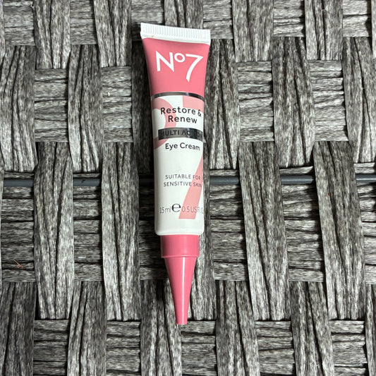 NO7 RESTORE & RENEW MULTI ACTION EYE CREAM 0.5FL OZ - NEW WITHOUT BOX