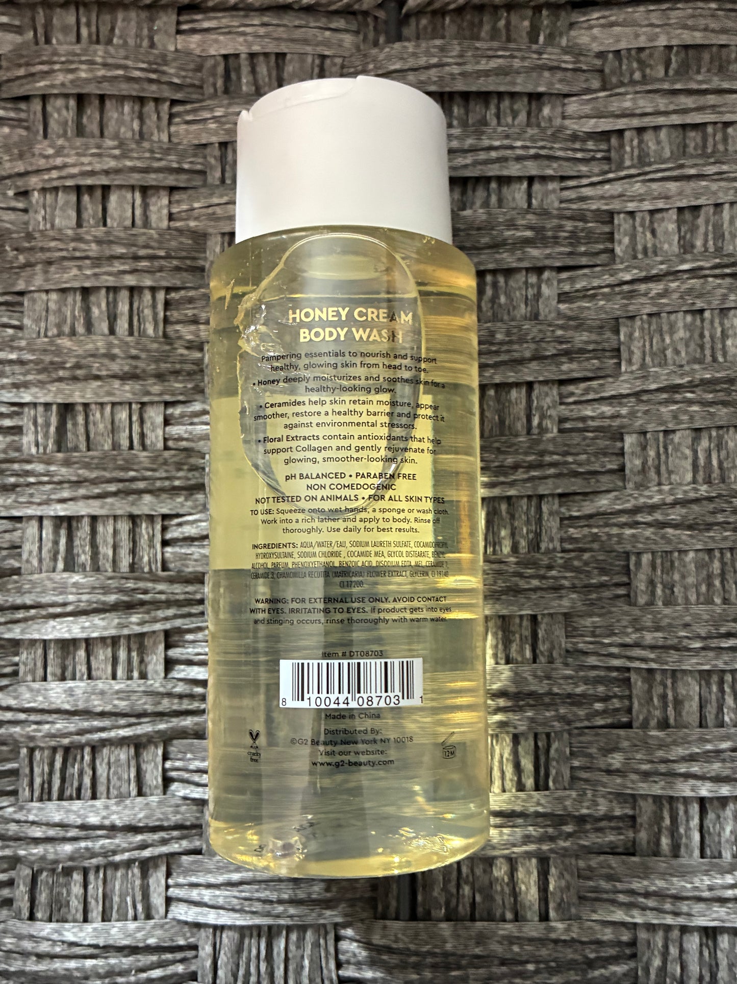 RIVER & ROWE HONEY CREAM BODY WASH CERAMIDES & FLORAL EXTRACTS 10 FL OZ NOURISHING