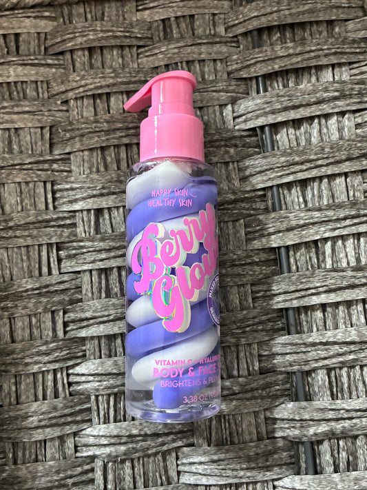 BERRY GLOWY VITAMIN C & HYALURONIC ACID MIXED BERRY SWIRL FACE & BODY SERUM