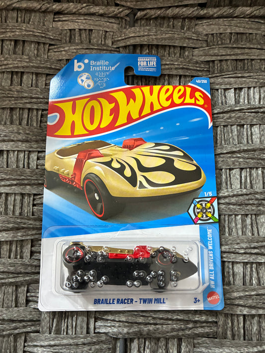 MATTEL HOT WHEELS BRAILLE RACER - TWIN MILL 1/5 40/250