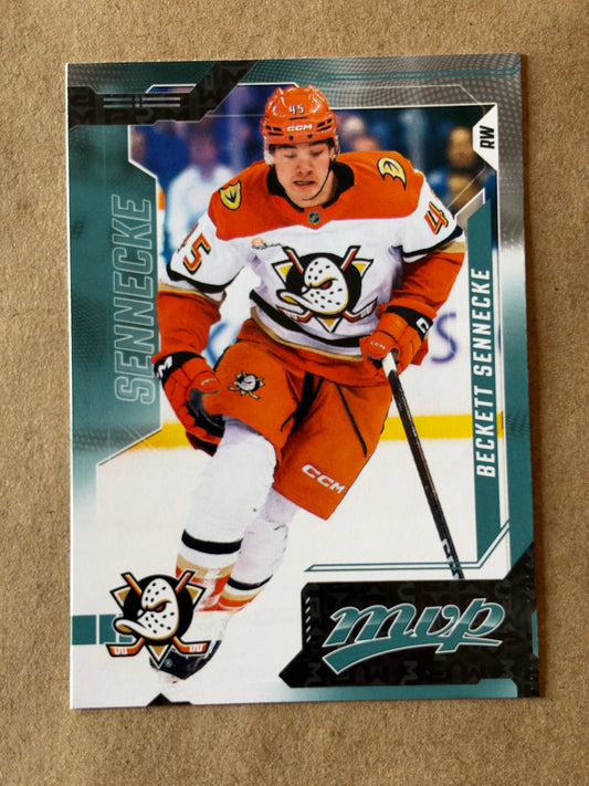 2026-27 MVP HOCKEY UPPER DECK - BECKETT SENNECKE #186 (ANAHEIM DUCKS)
