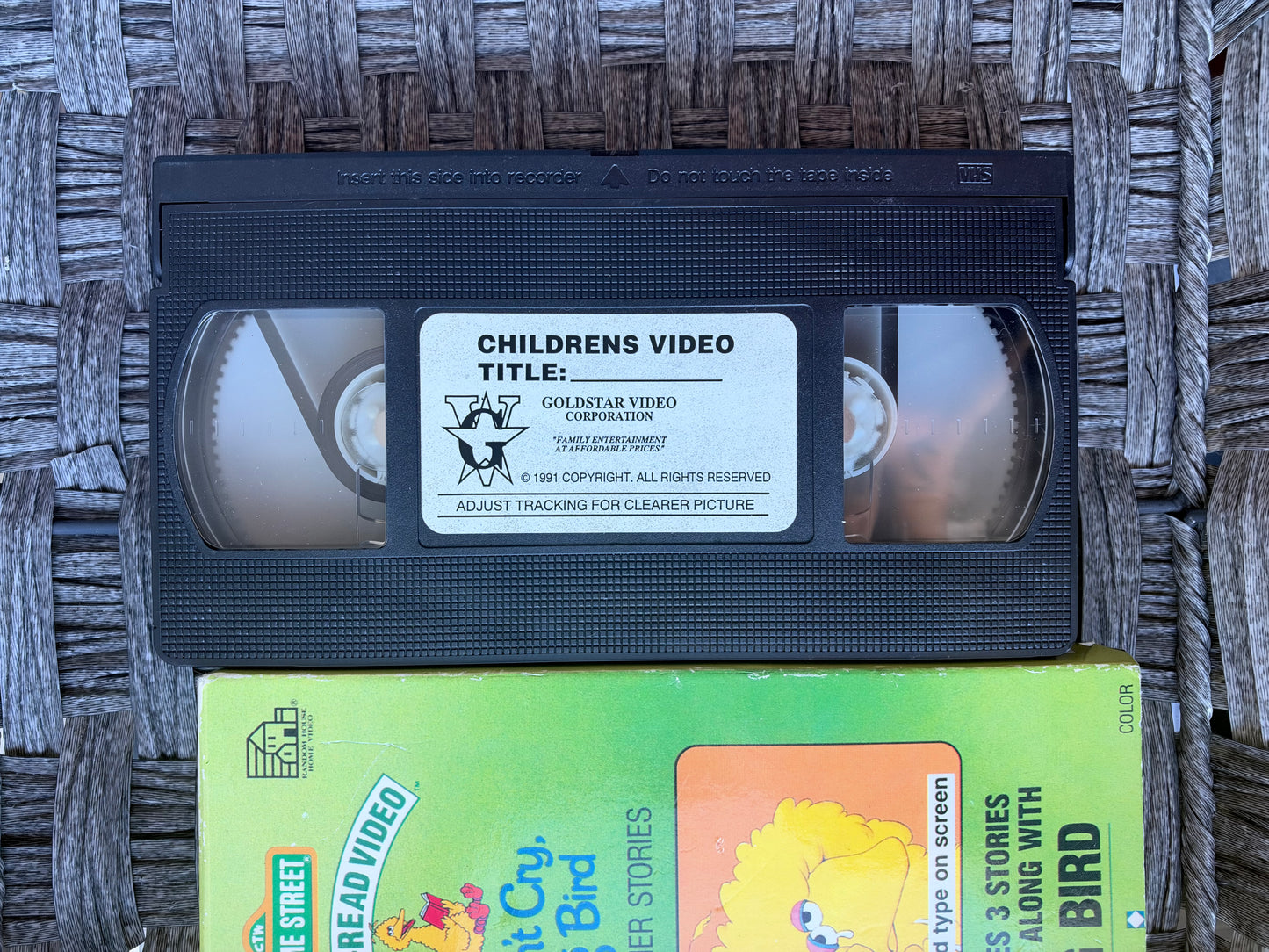 SESAME STREET START-TO-READ VIDEO DON'T CRY, BIG BIRD (VHS, 1991) VINTAGE
