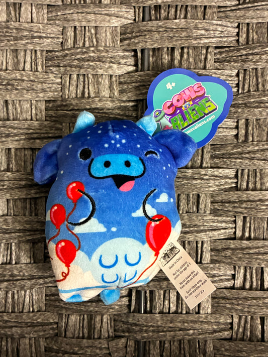 COWS VS ALIENS MOO BALLOON COW BEANBAG PLUSH