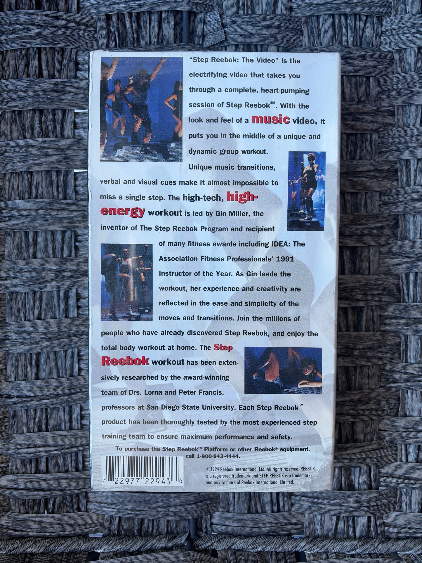 REEBOK SPORTS & FITNESS SERIES STEP REEBOK: THE VIDEO (VHS, 1994) GIN MILLER NEWS