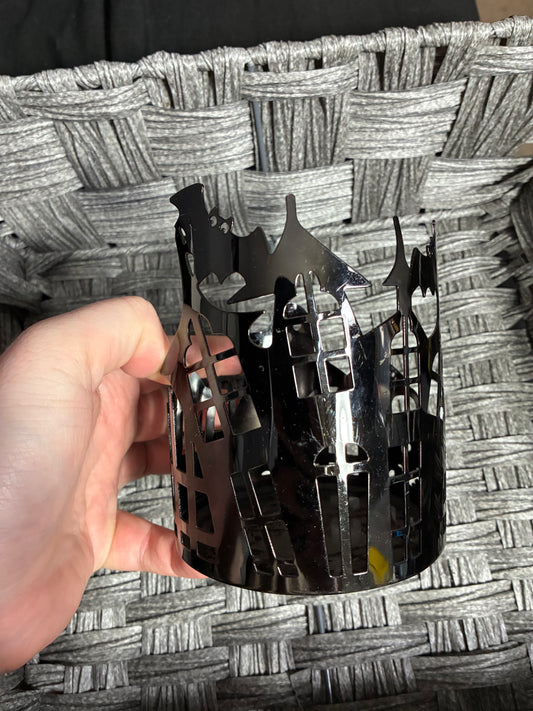 BATH AND BODY WORKS HAUNTED HOUSE HALLOWEEN THEMED 3 WICK CANDLE HOLDER EARLY 2000S