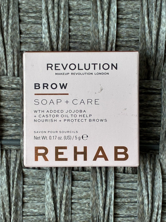 REVOLUTION BROW SOAP AND CARE REHAB JOJOBA & CASTOR OIL NOURISH BROWS