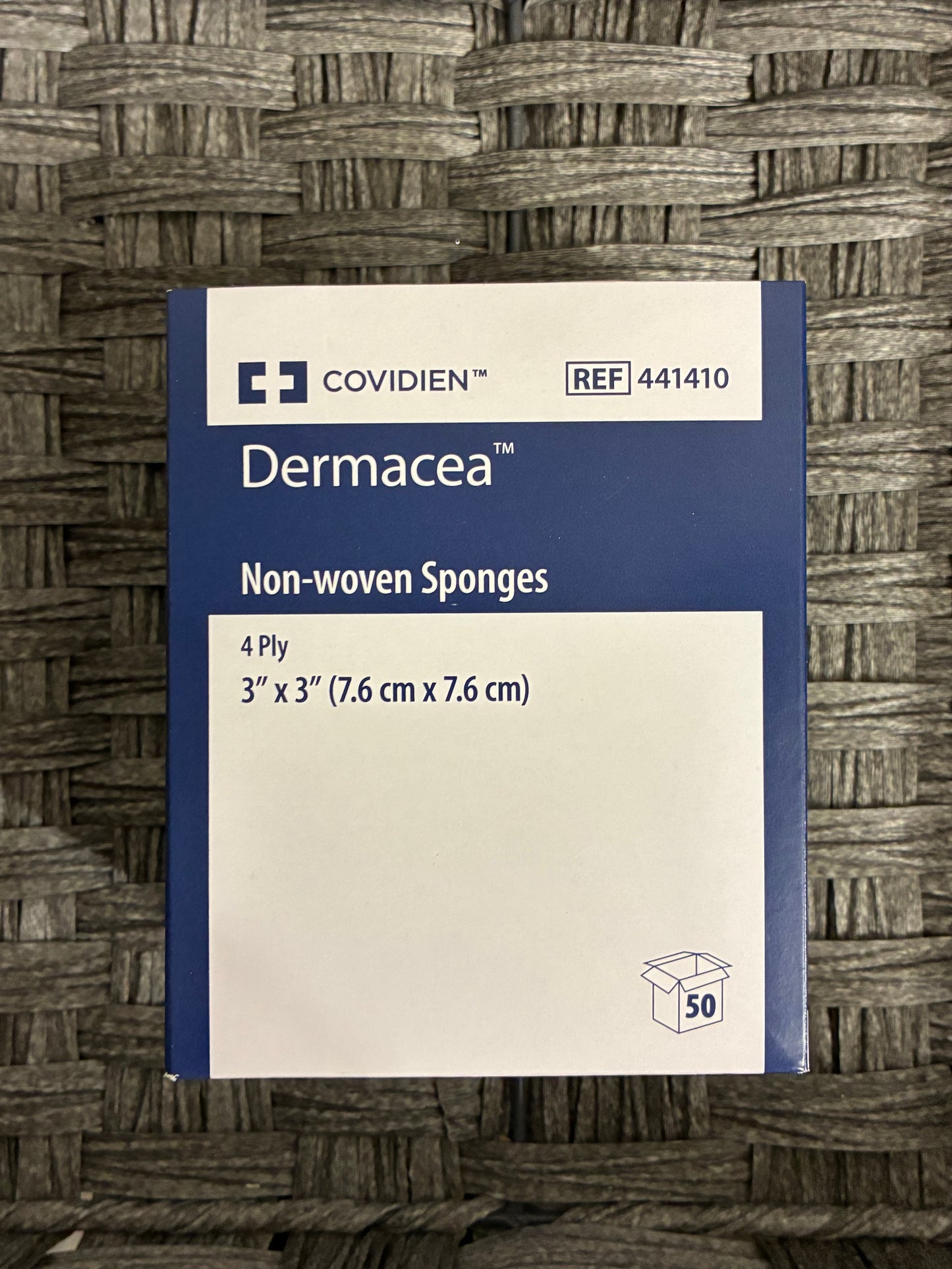 COVIDIEN DERMACEA NON-WOVEN SPONGES 4 PLY 3"x3" 25PK OF 2CT