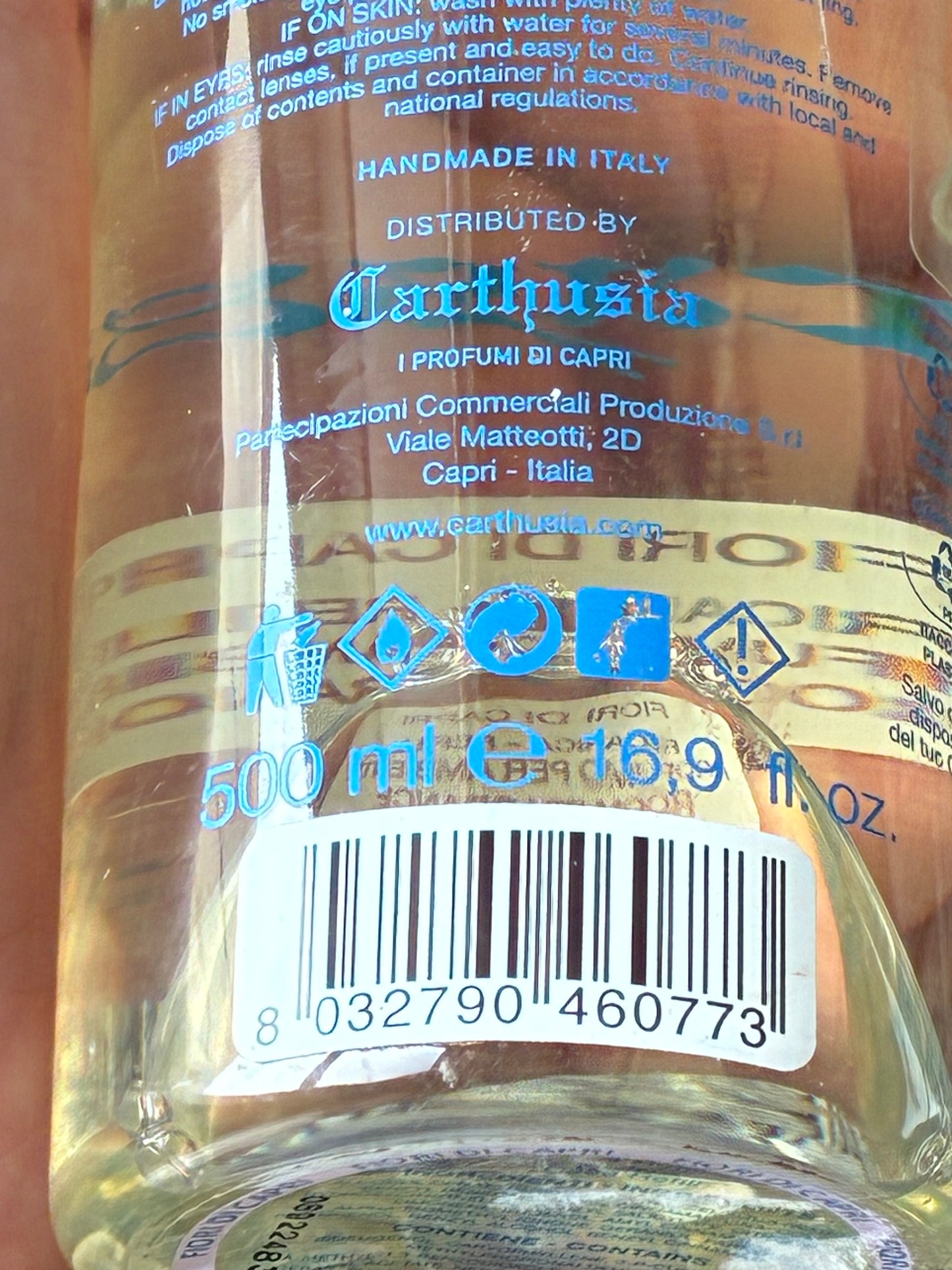 CARTHUSIA CASA RICARICA REFILL - FLORI DI CAPRI - ROOM FRAGRANCE OIL 500ML