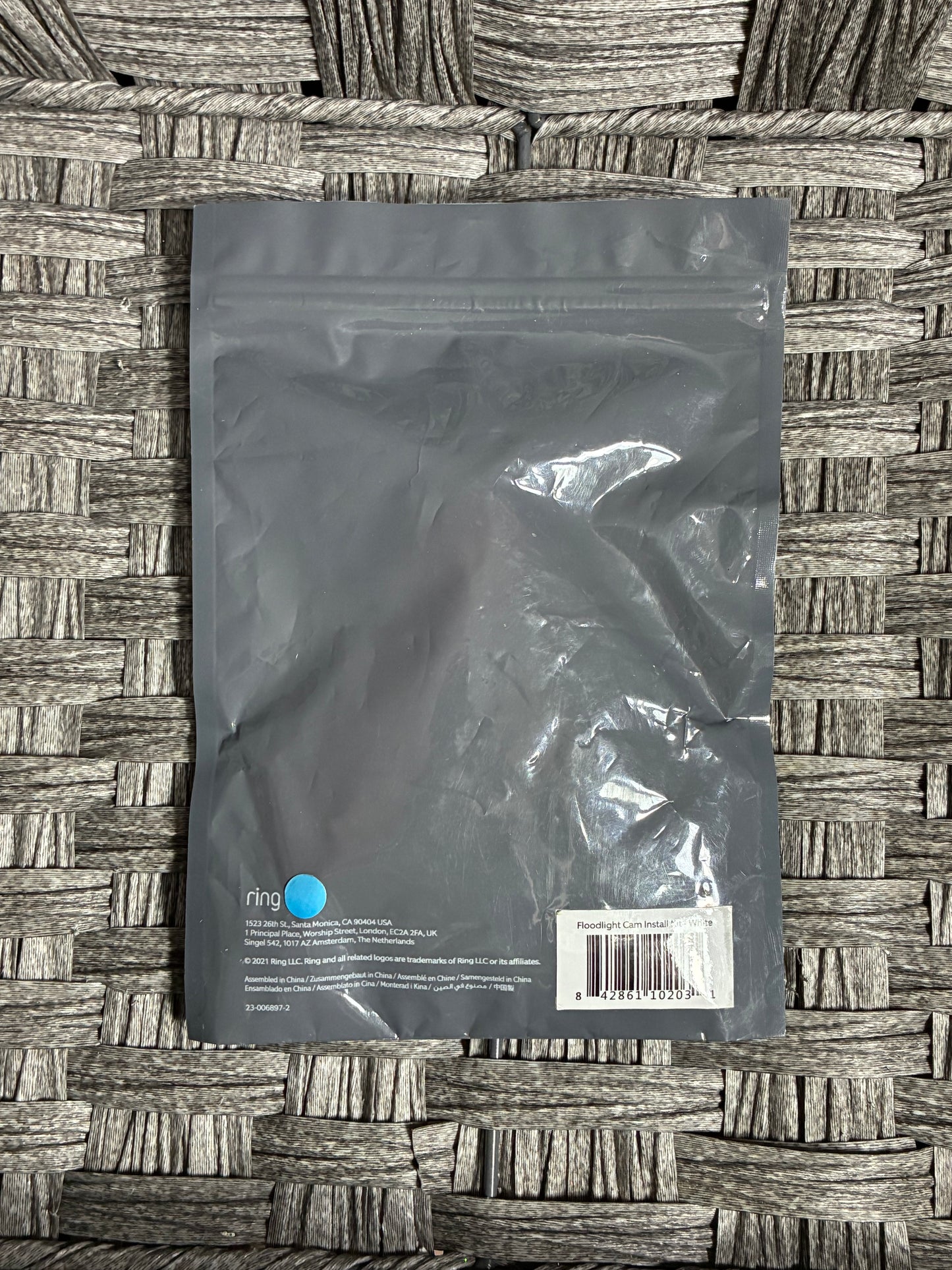 RING FLOODLIGHT CAM INSTALL KIT WHITE