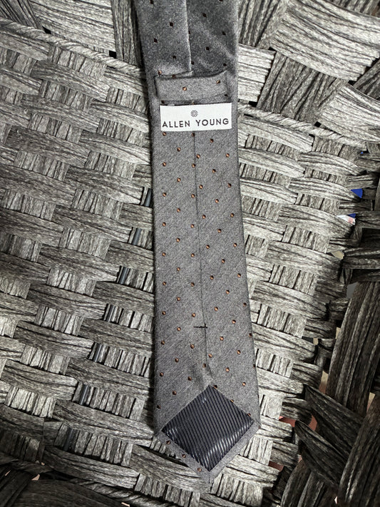 ALLEN YOUNG MENS NECKTIE 100% COTTON - PRE OWNED