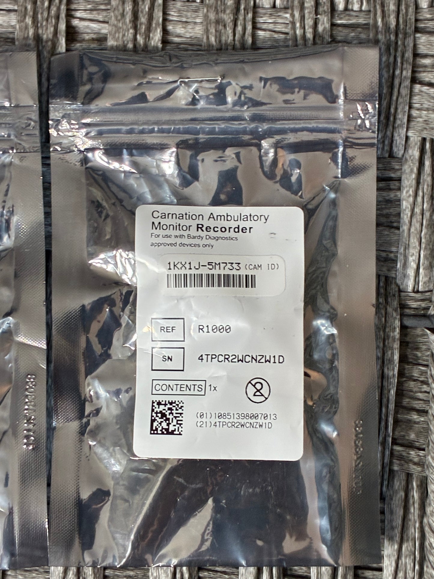 LOT OF 2 CARNATION AMBULATORY MONITOR RECORDER FOR USE WITH BARDY DIAGNOSTICS