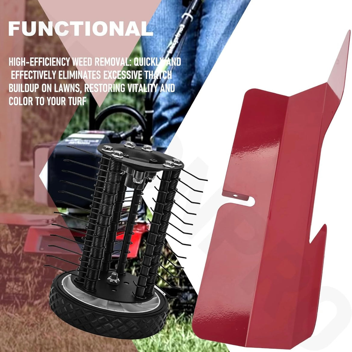 DK43 DETHATCHER ATTACHMENT KIT COMPATIBLE WITH EARTHQUAKE CULTIVATORS - OPEN BOX