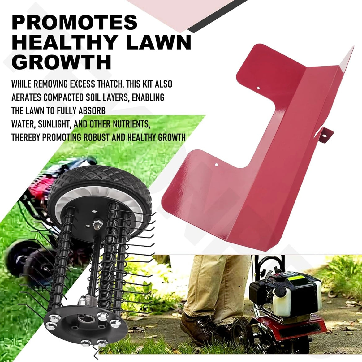 DK43 DETHATCHER ATTACHMENT KIT COMPATIBLE WITH EARTHQUAKE CULTIVATORS - OPEN BOX