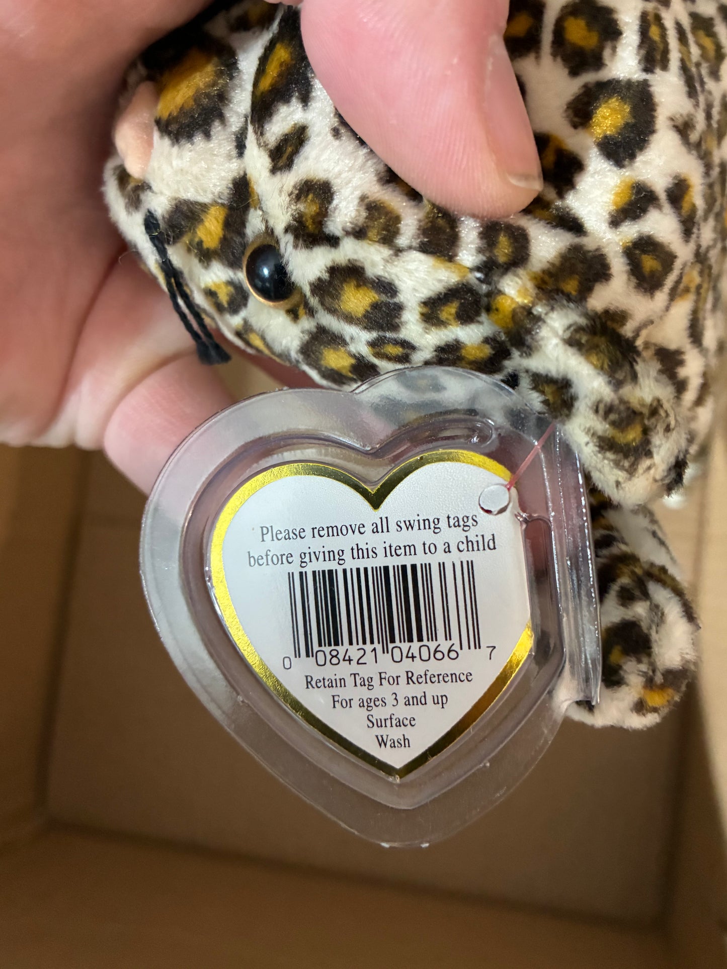 1996 Freckles The Leopard | Ty Beanie Baby | # 4066 | Mint With Errors Retired