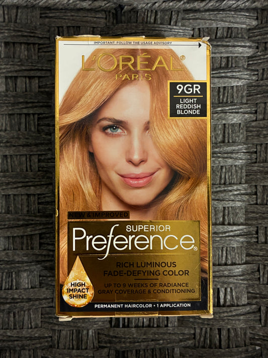 L'OREAL SUPERIOR PREFERENCE 9GR LIGHT REDDISH BLONDE