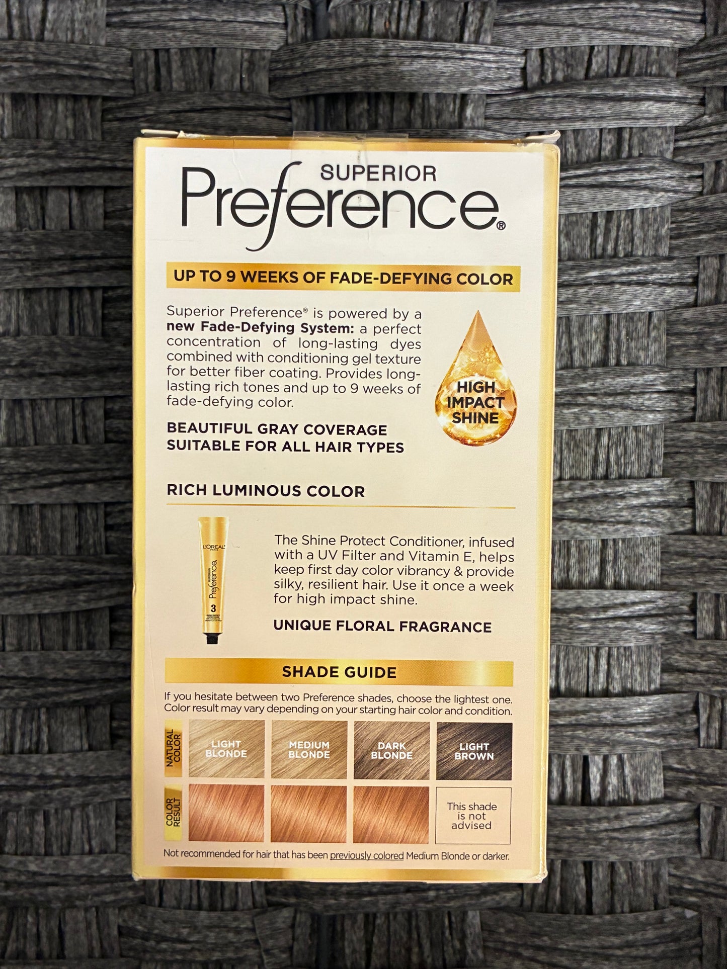 L'OREAL SUPERIOR PREFERENCE 9GR LIGHT REDDISH BLONDE