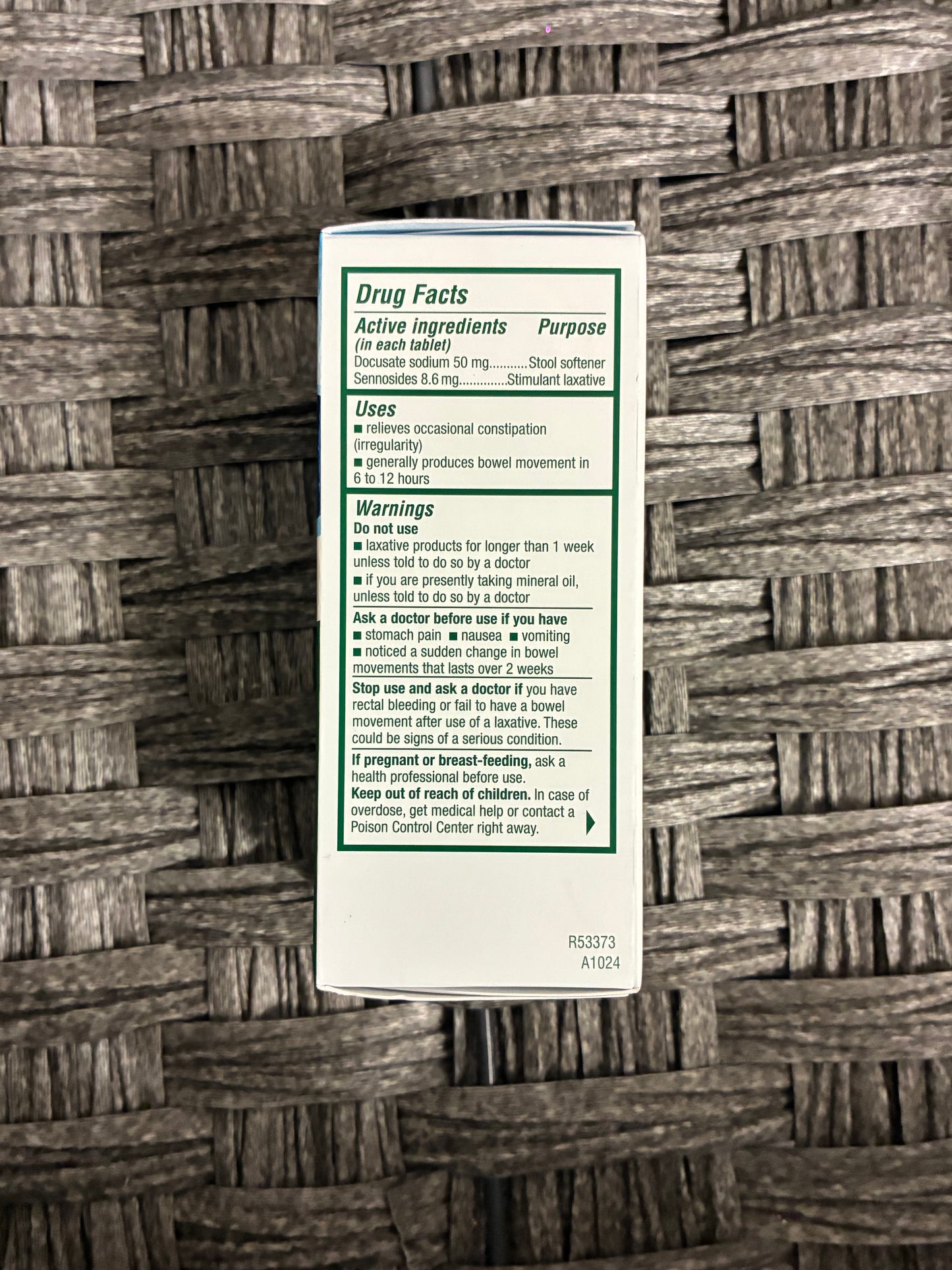 COLACE 2-IN-1 STOOL SOFTENER & STIMULANT LAXATIVE 60 TABLETS EXP. 05/31/2028