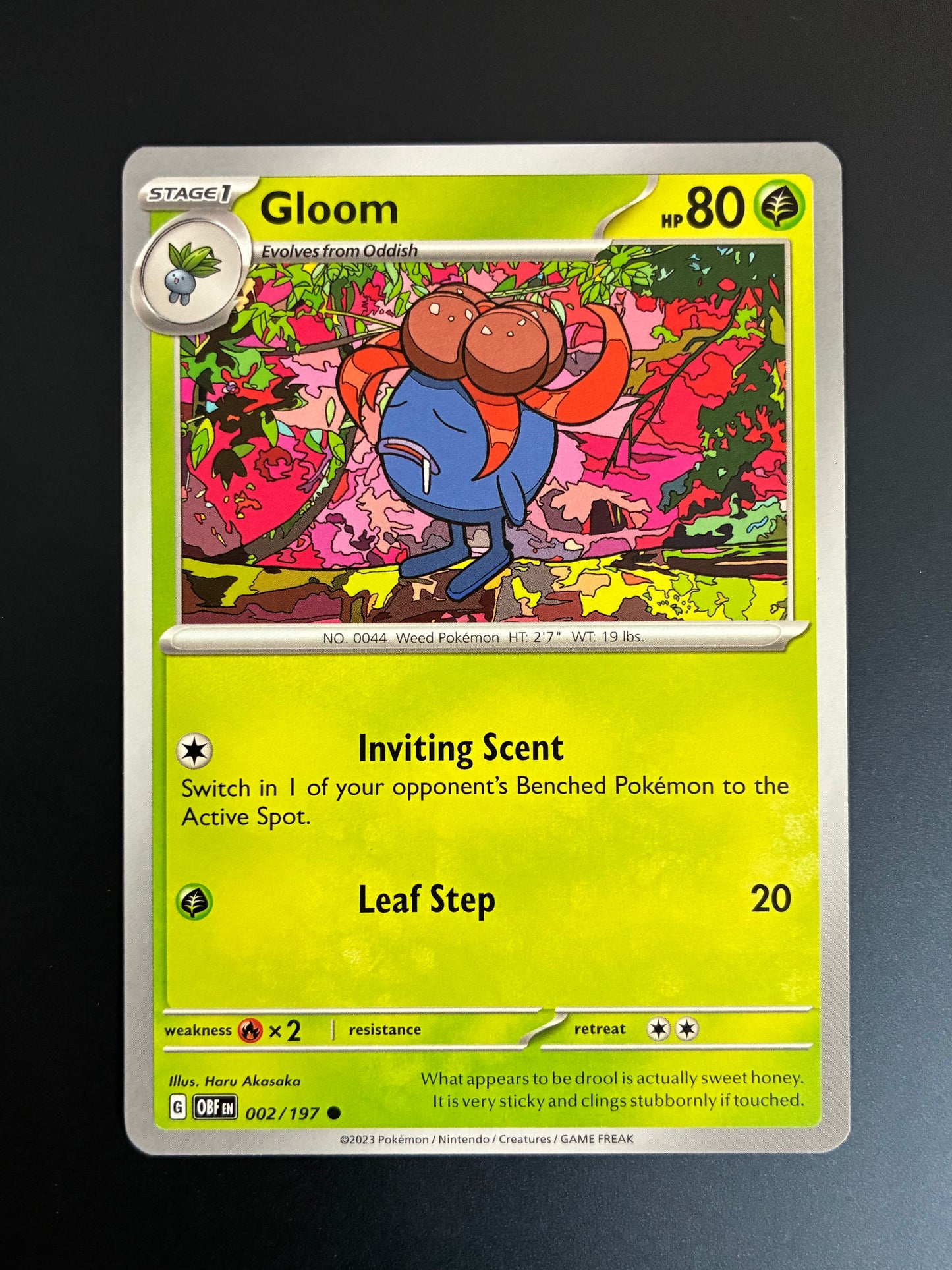 GLOOM - 002/197 - COMMON - NEAR MINT POKEMON TCG (TK)