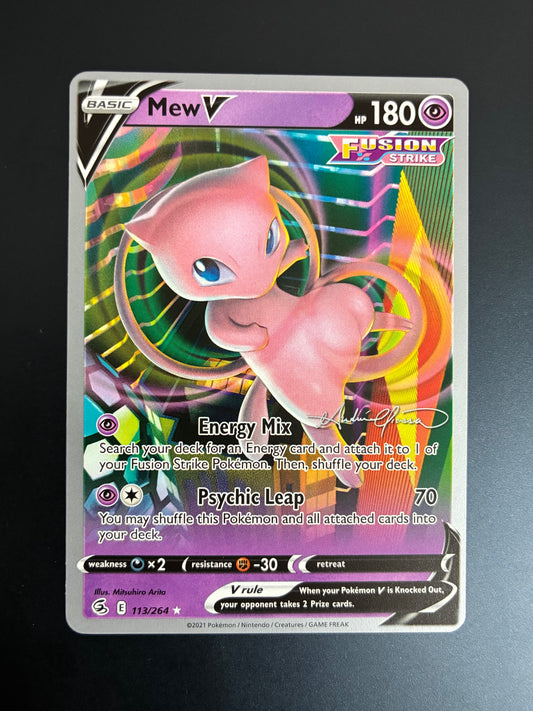 MEW V 113/264 FUSION STRIKE 2022 LONDON WORLD CHAMPIONSHIPS POKEMON TCG
