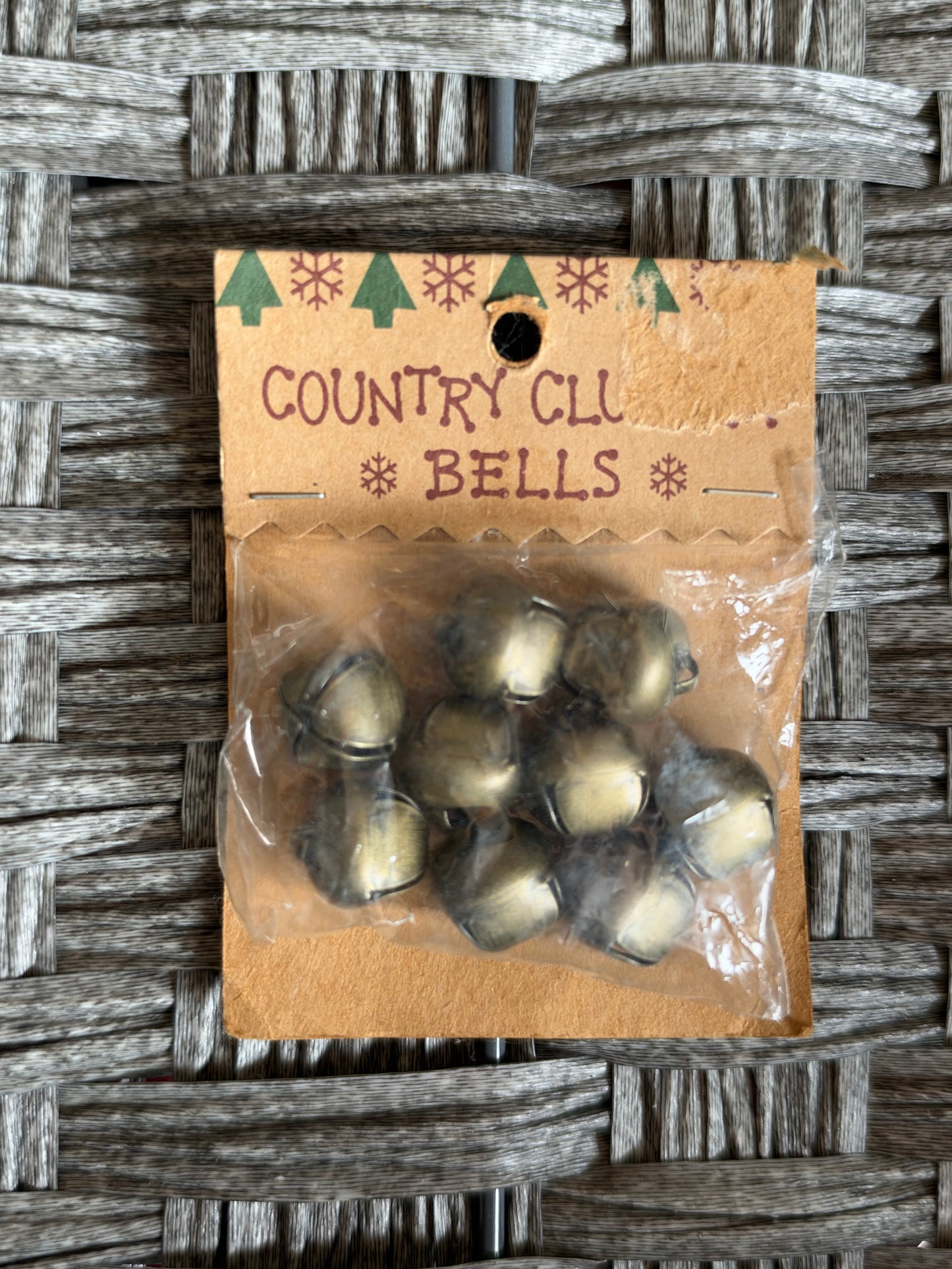 WESTRIM CRAFTS 16MM METALLIC JINGLE BELL ANTIQUE GOLD 9PCS/PKG