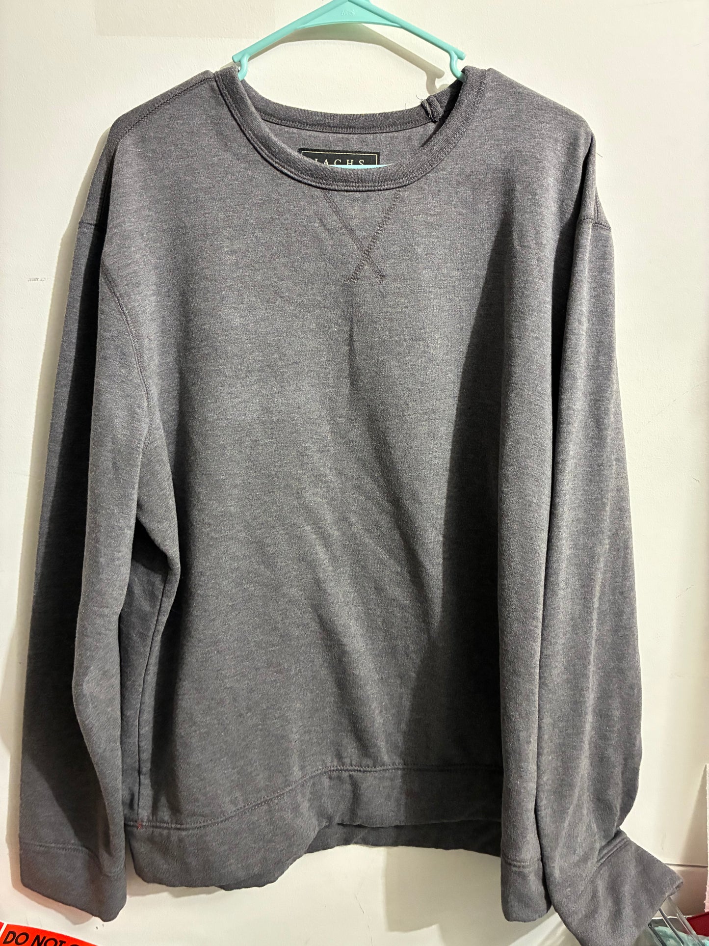 JACH'S NEW YORK PREMIUM OUTDOOR SWEATER MENS CASUAL EXTRA LARGE GRAY PRE OWNED