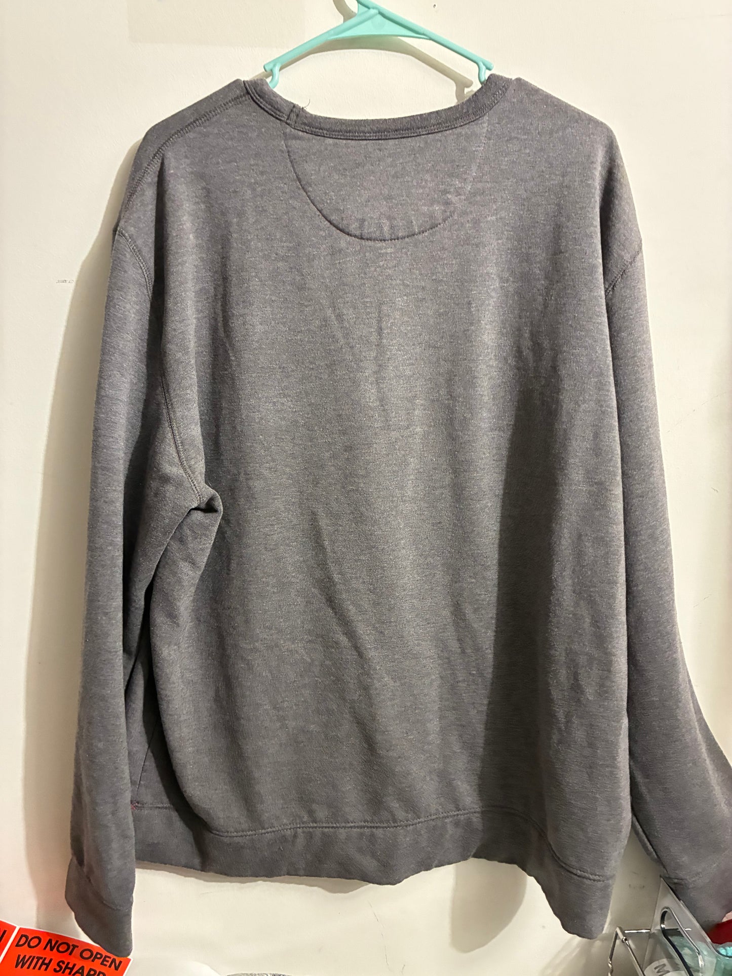 JACH'S NEW YORK PREMIUM OUTDOOR SWEATER MENS CASUAL EXTRA LARGE GRAY PRE OWNED
