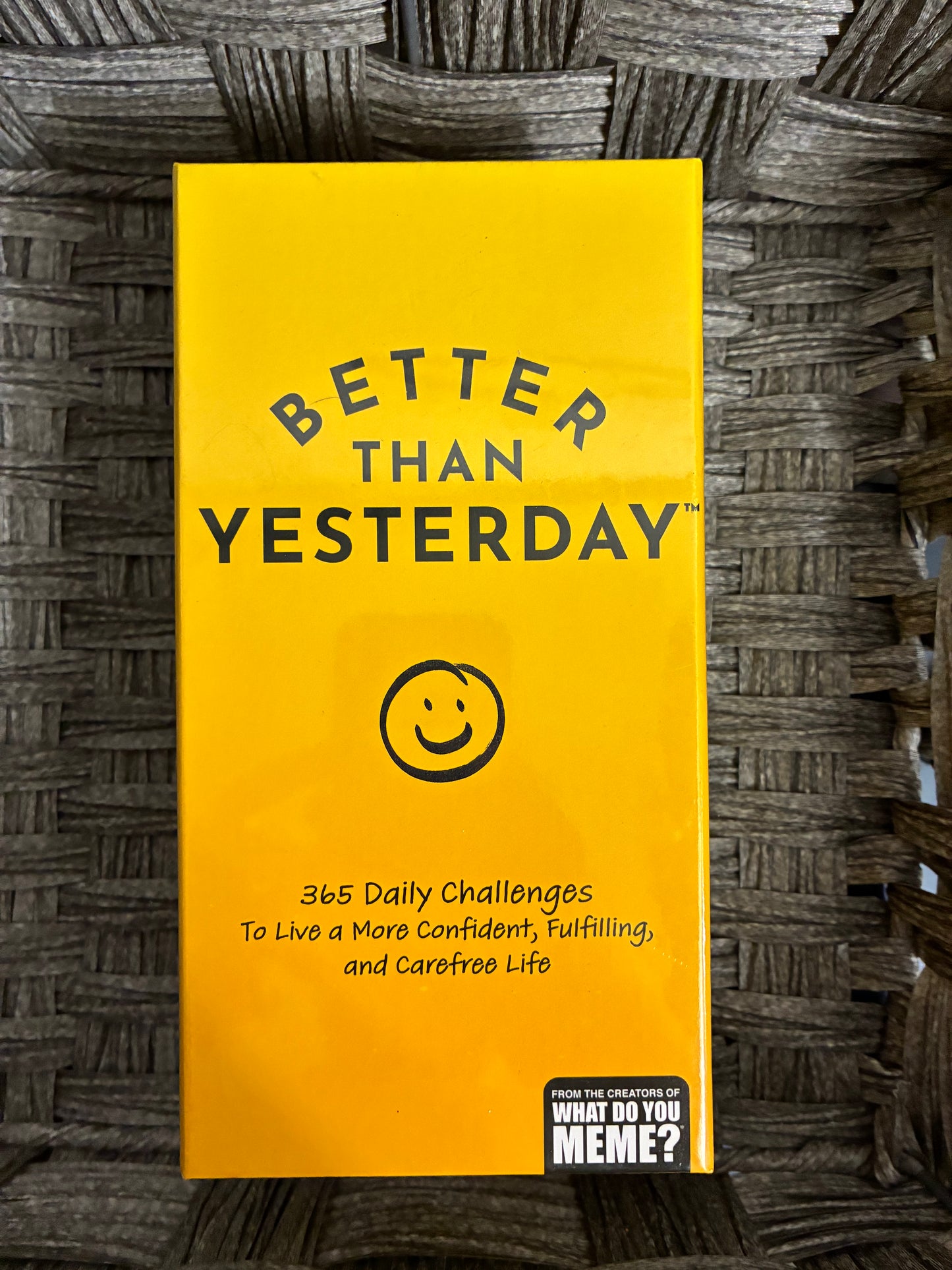 BETTER THAN YESTERDAY CARD GAME WHAT DO YOU MEME? 365 DAILY CHALLENGES NEW