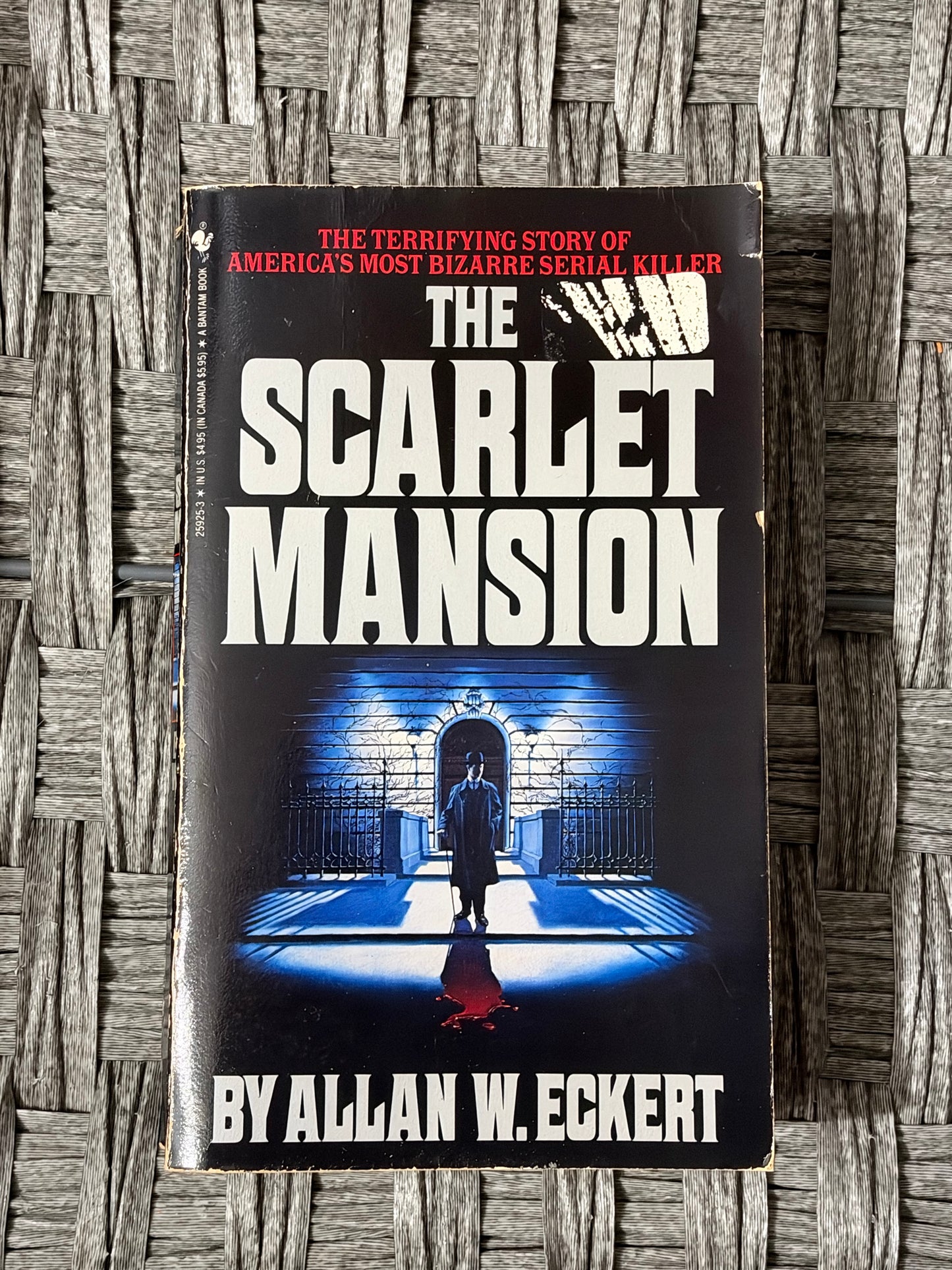THE SCARLET MANSION - ALLAN W. ECKERT (PAPERBACK, 2ND PRINT, 1986) SERIAL KILLER