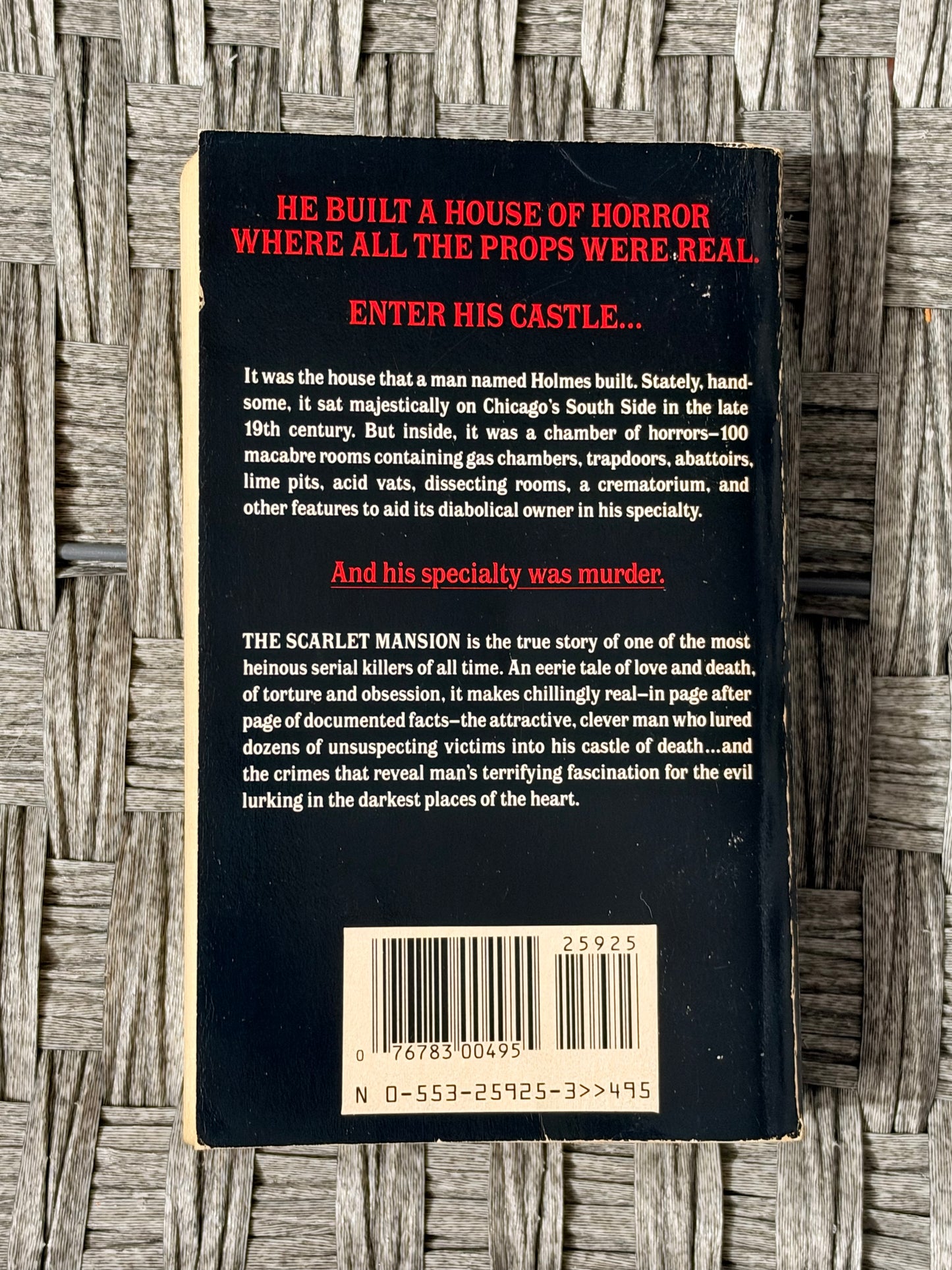 THE SCARLET MANSION - ALLAN W. ECKERT (PAPERBACK, 2ND PRINT, 1986) SERIAL KILLER