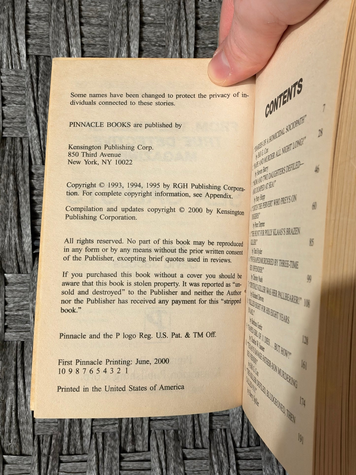 SEX SADISTS: FROM THE FILES OF TRUE DETECTIVE MAGAZINE (PAPERBACK, 1ST PRINT)