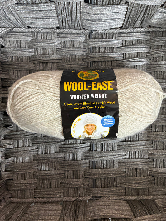 LION BRAND WOOL-EASE YARN, NATURAL HEATHER
